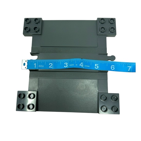 Lego Duplo, Train Track with Ramps for Car Crossing 6391 Dark Blue Gray - Picture 5 of 6